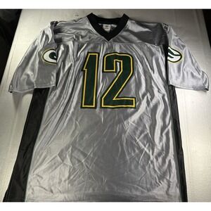 Aaron Rodgers Green Bay Packers Silver Jersey Adult XL Official NFL Team Apparel